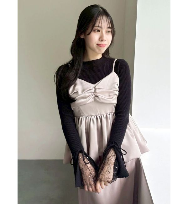 dazzlin「ペプラムギャザーバルーンブラウス」|シャツ・ブラウス|