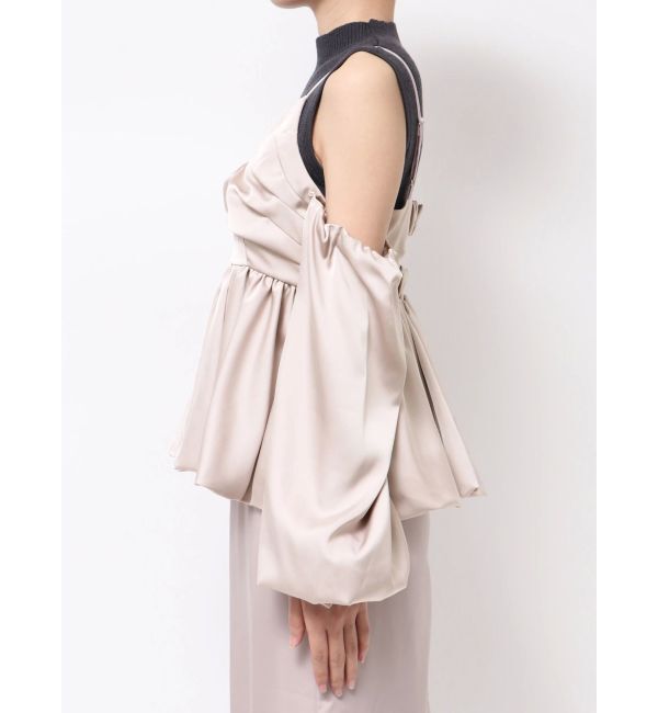 dazzlin「ペプラムギャザーバルーンブラウス」|シャツ・ブラウス|