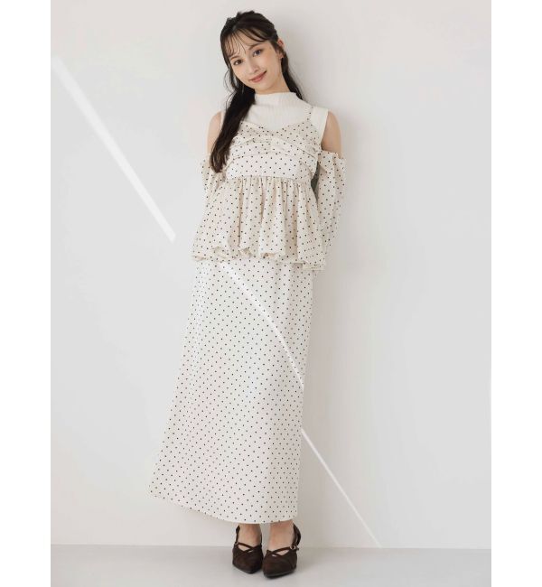 dazzlin「サテンナロースリットスカート」|スカート|