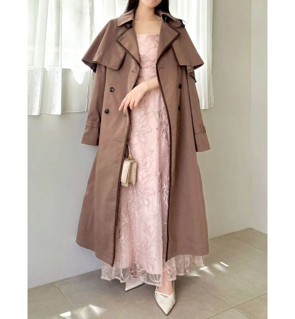 dazzlin「【藤井サチコラボ】ケープ付2WAYトレンチコート」|トレンチコート|