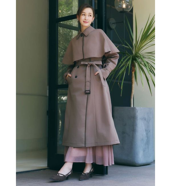 dazzlin「【藤井サチコラボ】ケープ付2WAYトレンチコート」|トレンチコート|