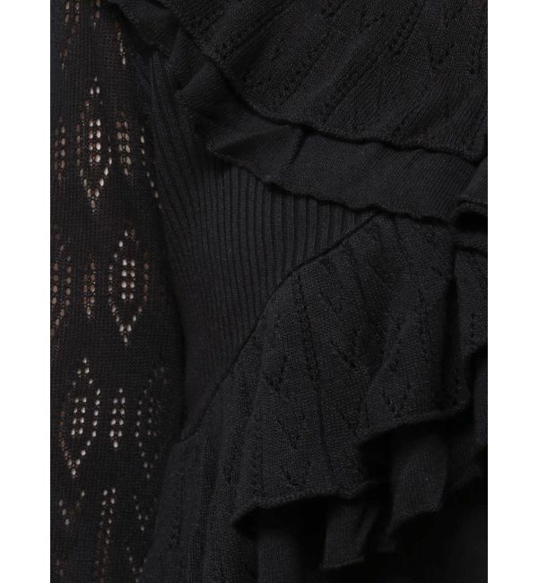 dazzlin「ペプラムフリルリボンカーデ」|カーディガン|