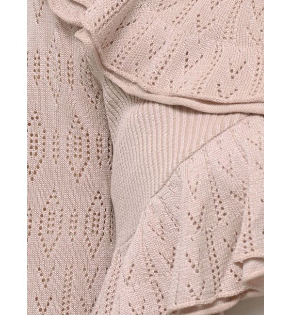 dazzlin「ペプラムフリルリボンカーデ」|カーディガン|