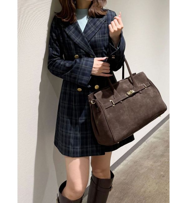 MERCURYDUO「【MILLELA FIRENZE】スエードハンドバッグ」|ハンドバッグ|