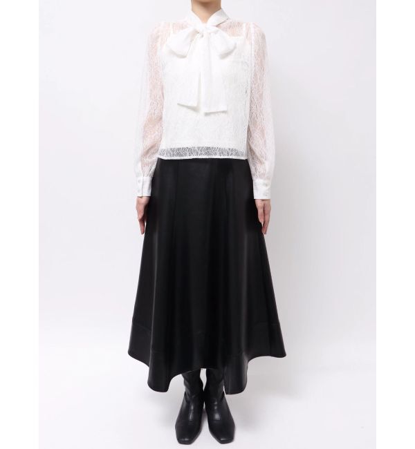 MERCURYDUO「2WAYバックリボンレースブラウス」|シャツ・ブラウス|