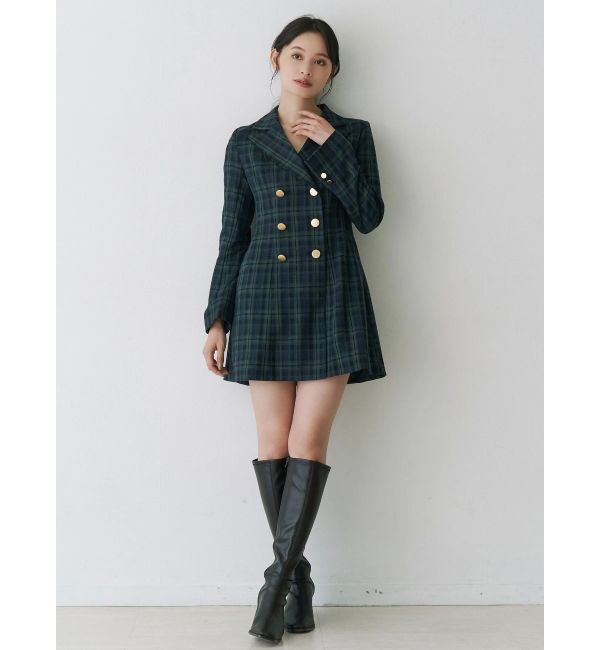 MERCURYDUO「【追加生産】2WAYフィット&フレアジャケットワンピース」|ワンピース|