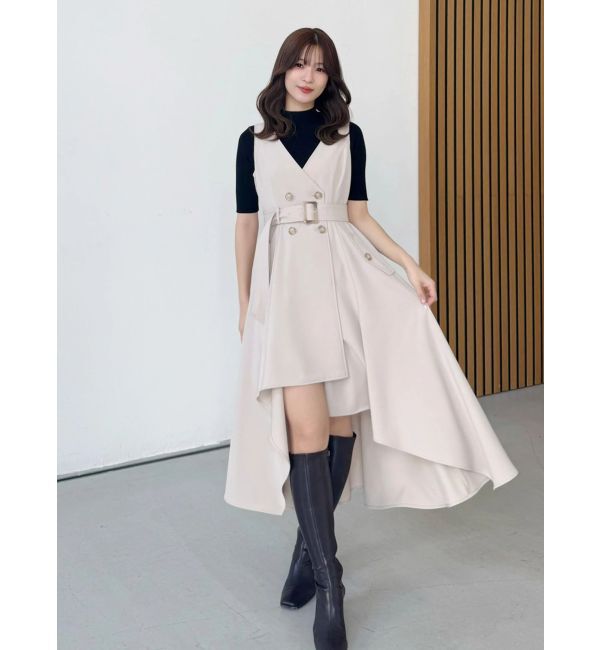 MERCURYDUO「【セットアップ着用可】トレンチライクジャンスカ」|ワンピース|