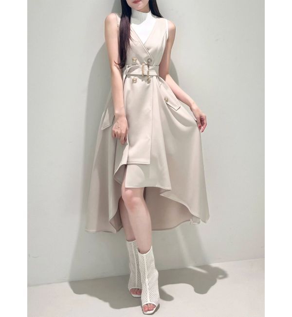 MERCURYDUO「【セットアップ着用可】トレンチライクジャンスカ」|ワンピース|