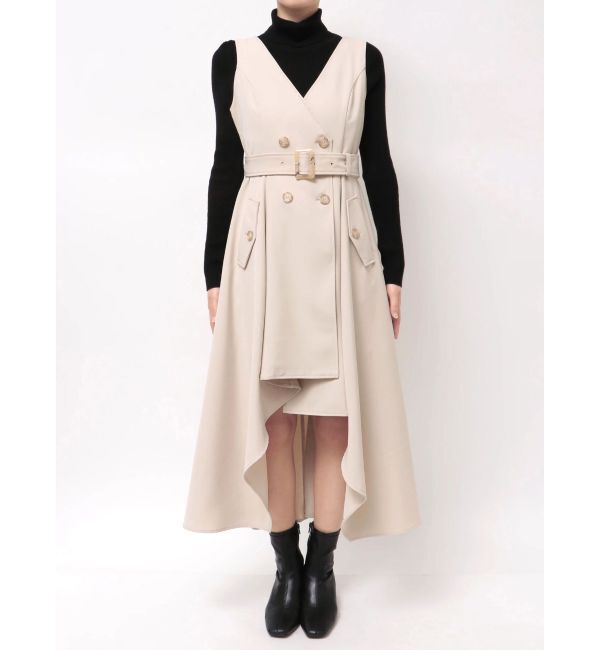 MERCURYDUO「【セットアップ着用可】トレンチライクジャンスカ」|ワンピース|