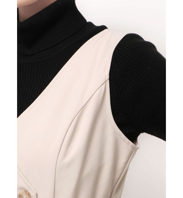 MERCURYDUO「【セットアップ着用可】トレンチライクジャンスカ」|ワンピース|