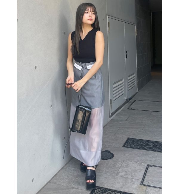 MURUA「付け衿2WAYリブニット」|ニット・セーター|