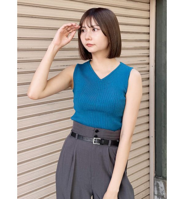 MURUA「付け衿2WAYリブニット」|ニット・セーター|