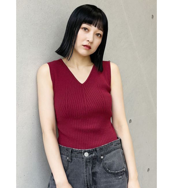 MURUA「付け衿2WAYリブニット」|ニット・セーター|