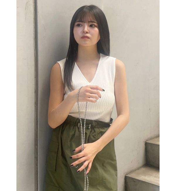 MURUA「付け衿2WAYリブニット」|ニット・セーター|