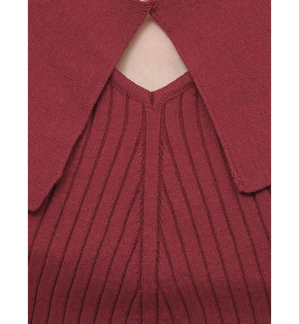 MURUA「付け衿2WAYリブニット」|ニット・セーター|