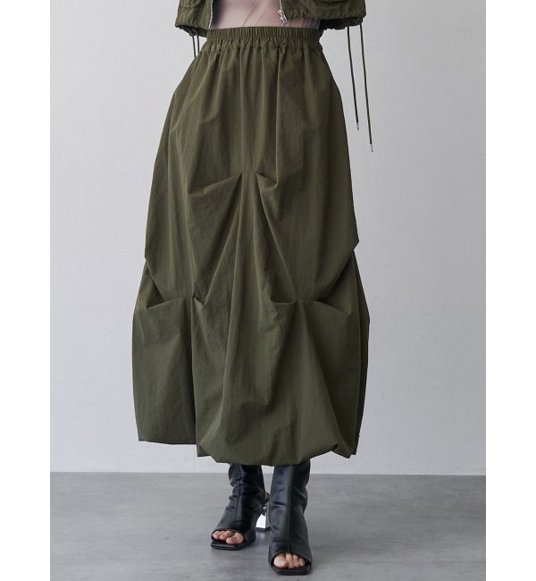 MURUA「バルーンタックスカート【セットアップ着用可】」|スカート|カーキ