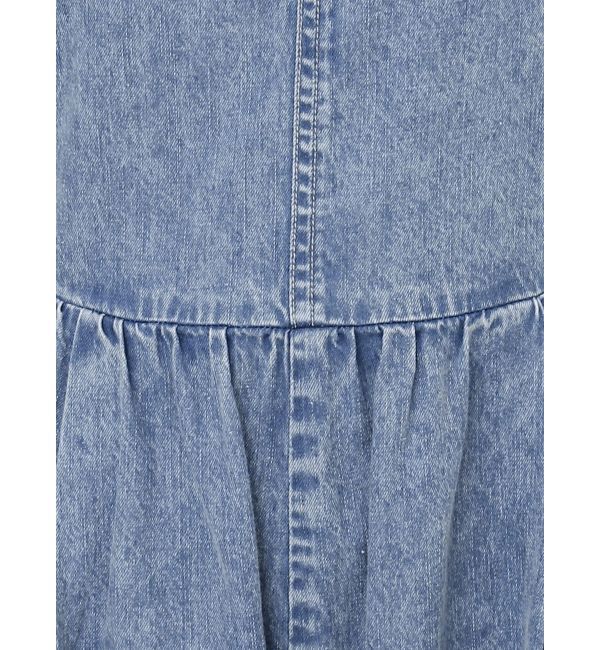 Ungrid「サイドオープンデニムサロペット」|オールインワン|