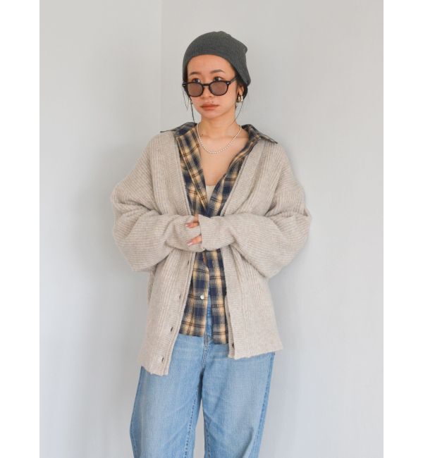 Ungrid「ミドル丈ニットカーデ」|カーディガン|