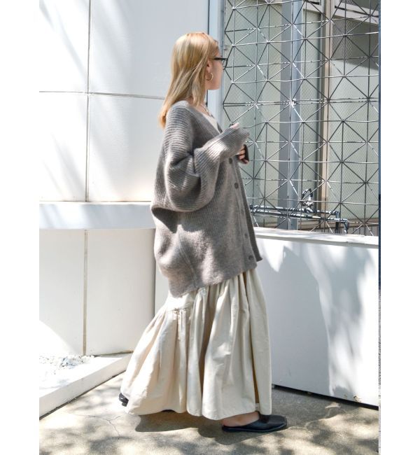 Ungrid「ミドル丈ニットカーデ」|カーディガン|