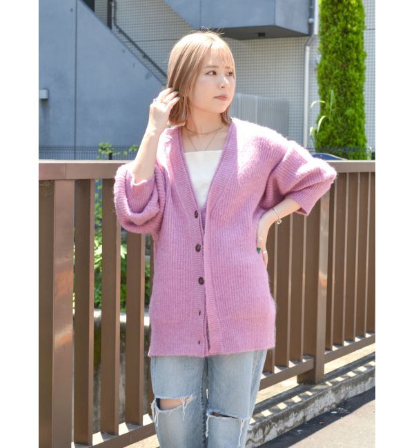 Ungrid「ミドル丈ニットカーデ」|カーディガン|