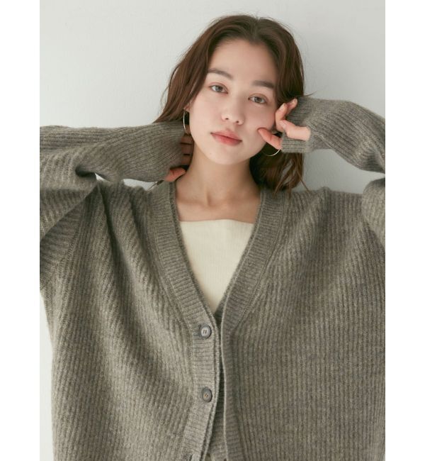 Ungrid「ミドル丈ニットカーデ」|カーディガン|