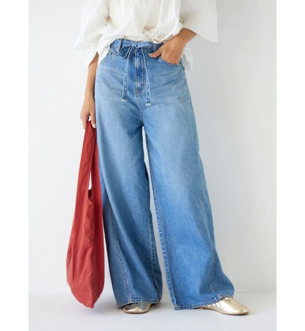 Ungrid「ウエストベルトデザインデニム」|デニム|