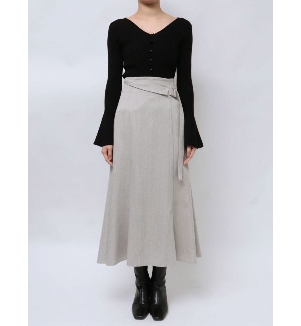 LAGUNAMOON「ウエストラペルツイードマーメイドスカート」|スカート|