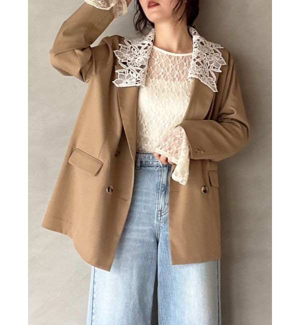 LAGUNAMOON「2WAYストレッチレーストップス」|Tシャツ・カットソー|