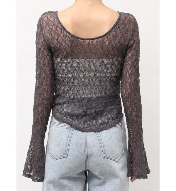 LAGUNAMOON「2WAYストレッチレーストップス」|Tシャツ・カットソー|