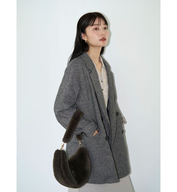 LAGUNAMOON「ハーフムーンファーバッグ」|ショルダー・メッセンジャー|