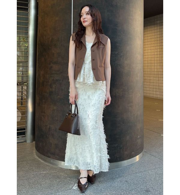 LAGUNAMOON「カットジャガードナロースカート」|スカート|