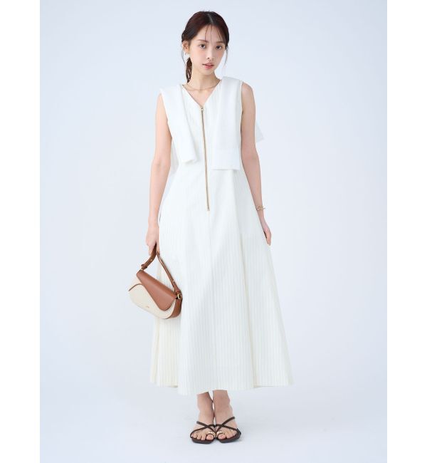 LAGUNAMOON「フロントZIPミックスカラーワンピース」|ワンピース|