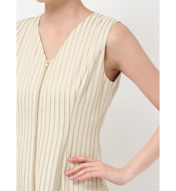 LAGUNAMOON「フロントZIPミックスカラーワンピース」|ワンピース|