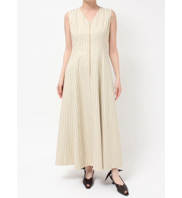 LAGUNAMOON「フロントZIPミックスカラーワンピース」|ワンピース|ライトグリーン