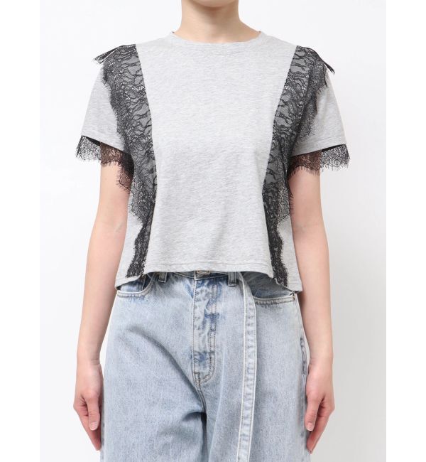 LAGUNAMOON「レースドッキングTシャツ」|Tシャツ・カットソー|