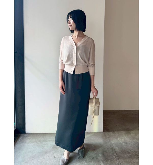 LAGUNAMOON「2WAYラメシアーニットカーディガン」|カーディガン|