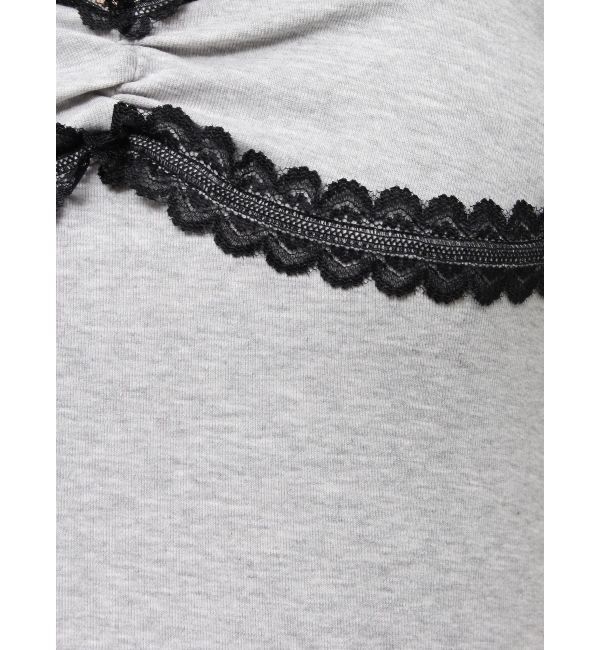 EVRIS「レースドッキングアシンメトリーミニワンピース」|ワンピース|