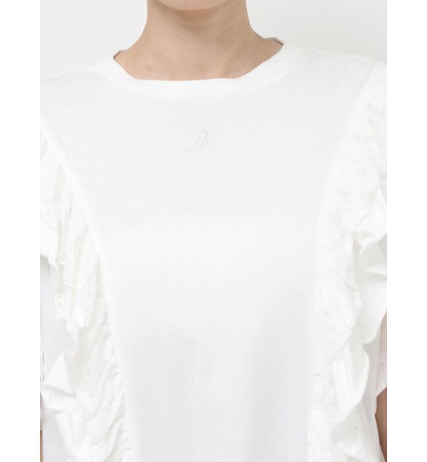 jouetie「フリルドッキングルーズTシャツ」|Tシャツ・カットソー|