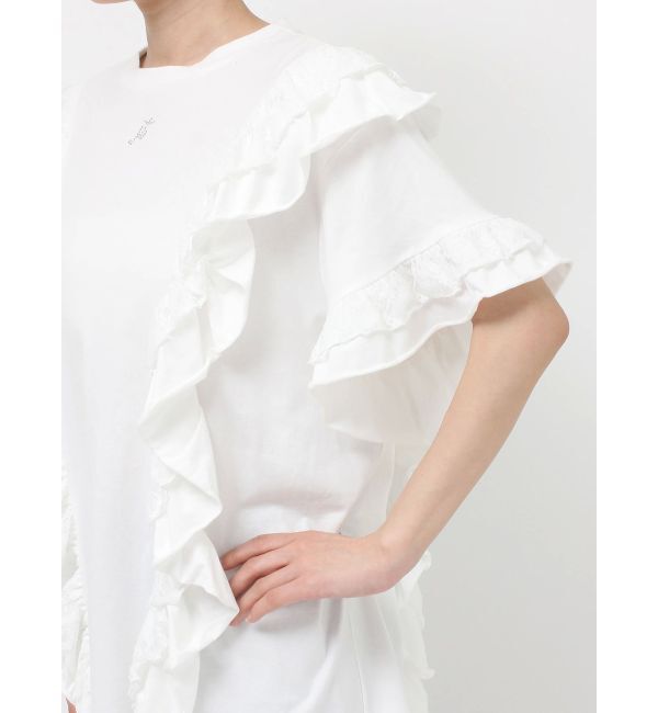 jouetie「フリルドッキングルーズTシャツ」|Tシャツ・カットソー|