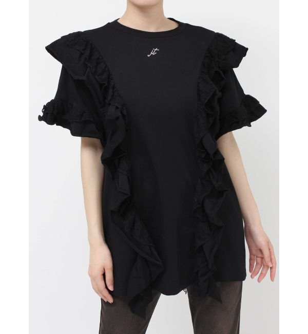 jouetie「フリルドッキングルーズTシャツ」|Tシャツ・カットソー|