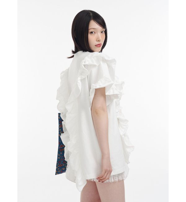 jouetie「フリルドッキングルーズTシャツ」|Tシャツ・カットソー|