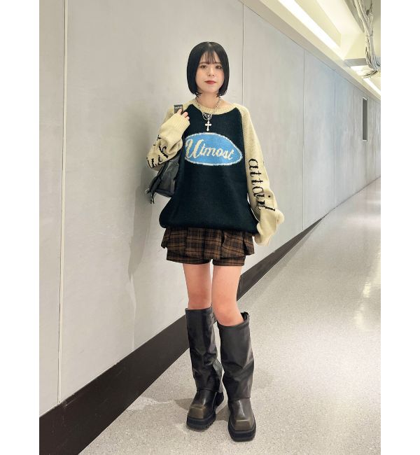 jouetie「ラグランロゴルーズニット」|ニット・セーター|