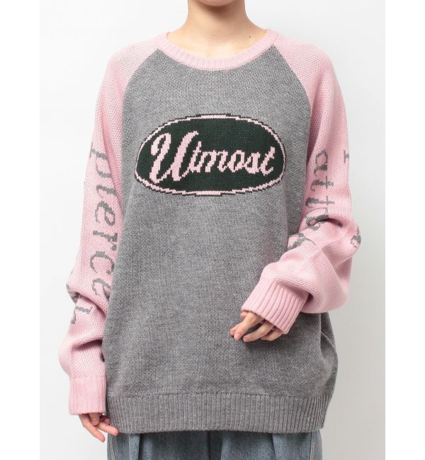 jouetie「ラグランロゴルーズニット」|ニット・セーター|