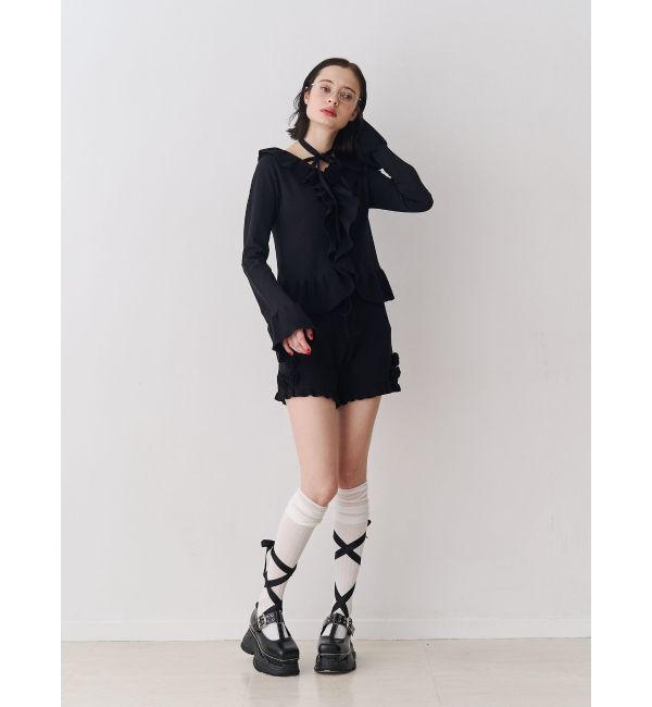 jouetie「ラッフルフリルコサージュニット」|ニット・セーター|