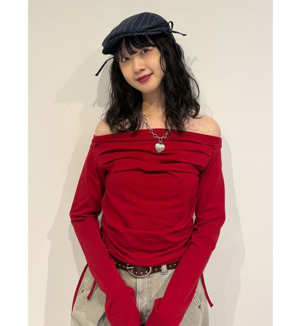 jouetie「オフショルギャザーカットソー」|Tシャツ・カットソー|