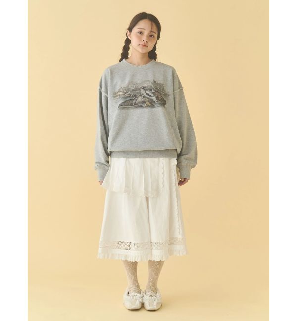 merry jenny「pleats apron layered skirt」|スカート|