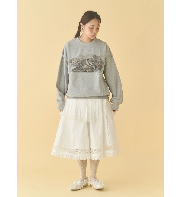 merry jenny「pleats apron layered skirt」|スカート|
