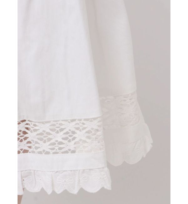 merry jenny「pleats apron layered skirt」|スカート|