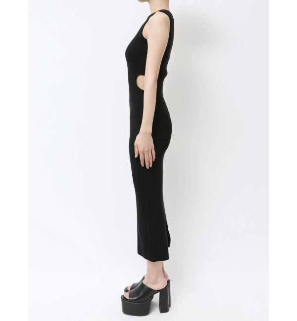 GYDA「SIDE OPENロングニットワンピース」|ワンピース|