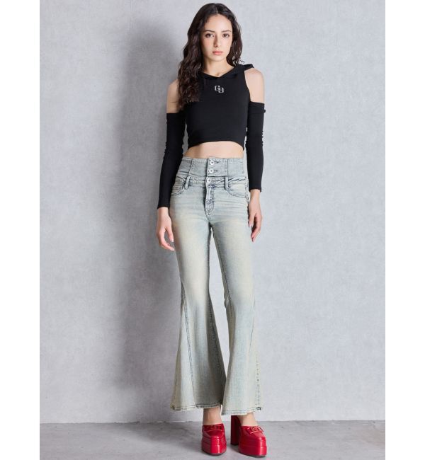 GYDA「GGアンクルストラップチャンキーヒールパンプス」|パンプス|